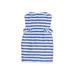 Lilly Pulitzer Casual Dress - Mini Crew Neck Sleeveless: Blue Stripes Dresses - Women's Size 4