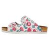 Pantolette DOGO "Stella Pantolette Remember Who You Are Damen Sandalen", Damen, Gr. 37, Normalschaft, rosa (natur), Lederimitat, Schuhe Schlappen Pantolette, Handgefertigt