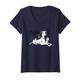 Damen 101 Dalmatians Top Dog T-Shirt mit V-Ausschnitt