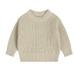 Baby Sweater Toddler Kids Children S Solid Knit Winter Clothes For Girls S Clothes Top Sweatshitr Beige 2 Years-3 Years
