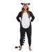 LWXQWDS Women Men Animal Costume Jumpsuit Long Sleeve Plush Pajamas Button Down Romper Cosplay Outfit S-XL