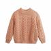 BLVB Toddler Baby Boy Girl Cable Knit Pullover Sweater Fleece Lined Warm Thick Cozy Sweatshirt Winter Clothes