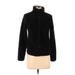 Uniqlo Fleece Jacket: Short Black Print Jackets & Outerwear - Women's Size X-Small