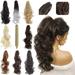 Ponytail Extension Claw Curly Wavy Straight Clip in Hairpiece One Piece A Jaw Long Pony Tails for Women