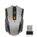 Keyboarant Low Latency Wireless Optical Mouse with USB Receiver 6 Buttons Gaming Computer Plastic Mice 800/1200/1600DPI Driver-free Grey