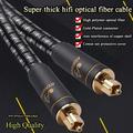 Hifi Optical Fiber Cable High Quality Digital Audio Wire Audiophile HIFI DTS Dolby 5.1 7.1 optical fiber cable 2m