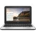 Open Box HP CHROMEBOOK 11.6 HD CELERON N2840 4GB 16GB SSD P0B78UT#ABA - BLACK/SILVER