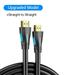HDMI Cable 4K HDMI 2.0 Cable HDMI 90/270 Degree Angle Adapter for Apple TV PS4 Splitter Video Audio 90 Degree HDMI Cable Straight Black 5m