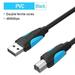 USB Printer Cable USB 3.0 Type A Male to B Male USB Cable for Canon Epson ZJiang Label USB 3.0 2.0 Scanner Printer Cord blue 5M