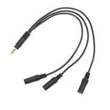 Audio Splitter Cable 3.5mm Cell Phone Headphones Headset for Mics and Microphone Jack