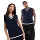 Tommy Jeans Unisex regular contrast tipping vest in navy
