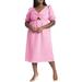 Plus Size Women's Twist Bodice Puff Sleeve Dress by ELOQUII in Sweet Pink (Size 16)