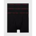 Calvin Klein 3 Pack Boxer Briefs - Cotton Stretch Wicking in black