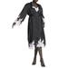 Plus Size Women's Lace And Satin Duster by ELOQUII in Black (Size 14/16)