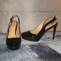 Coach Shoes | Coach Abie Black Patent Leather Heels - 10 / 10m | Color: Black | Size: 10