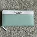 Kate Spade Bags | Kate Spade Large Checkbook Wallet *Price Drop* | Color: Blue/White | Size: Os