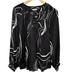 Nine West Tops | Brand New Women's Nine West V-Neck Black Spring Blouse, Large | Color: Black | Size: L