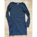 Athleta Dresses | Athleta Sweater Dress Women’s Xxs Long Sleeve Black/Gray | Color: Gray | Size: Xxs