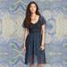 Free People Dresses | Free People Crocheted And Satin Dress | Color: Blue | Size: S
