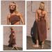 Free People Dresses | Free People Suki Brown Midi Dress Sz-M | Color: Brown | Size: M