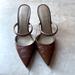 Michael Kors Shoes | Michael Kors Croc Brown High Heels Slip One. | Color: Brown | Size: 9