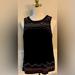 Anthropologie Tops | Anthropologie Akemi + Kim Embroidered Top, Sz 8 | Color: Black | Size: 8