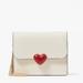 Kate Spade Bags | Kate Spade Valentine Heart Hardware Small Compact Flap Card Holder Wallet Nwt | Color: Cream/White | Size: Os