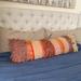 Anthropologie Bedding | All Roads Anthropologie Textured Elijah Throw Pillow | Color: Cream/Orange | Size: Os