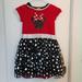 Disney Dresses | Disney Dress With Sequin Minnie Mouse Size 7/8 | Color: Black/Red | Size: 7g