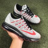 Nike Shoes | Nike Air Max 2016 Gs Wolf Grey Red 807236 060 Mens Size 4/ Womens Size 5.5 | Color: Red | Size: 5.5