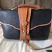 Dooney & Bourke Bags | Dooney And Bourke Vintage Black And Brown Pebble Leather Briefcase Bag | Color: Black | Size: Large 16 X 10 X 3