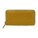 Coach Bags | Coach Accordion Wallet Signature Long C1226 Embossed Leather Yellow Round Zipper | Color: Yellow | Size: Os