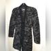 Anthropologie Jackets & Coats | Anthropologie Plenty By Tracy Reese Wool Blend Gray/Black Fuzzy Coat, Size 2.... | Color: Black/Gray | Size: 2