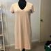 Madewell Dresses | Madewell Womens Tee-Shirt Dress Size Xs Blush Pink A-Line V-Neck Short Sleeve | Color: Pink | Size: Xs