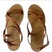 J. Crew Shoes | J. Crew Vachetta Leather Sandals. New, Never Work. Excellent Condition. Size 8. | Color: Tan | Size: 8