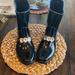 Michael Kors Shoes | Beautiful Michael Kors Rainboots Size 9, Black With Three Large Jewels | Color: Black | Size: 9