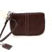 Coach Bags | Coach Brown Pebbled Leather Wristlet Pink Satin Interior | Color: Brown/Silver | Size: Os