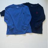 Ralph Lauren Shirts & Tops | Bundle Of 2 Ralph Lauren Cotton Jersey Long-Sleeve Tees, 24m | Color: Blue | Size: 24mb