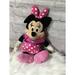 Disney Toys | Disney Minnie Mouse Plush Stuffed Animal Polka Dot Dress 14” | Color: Black/Pink | Size: Osg