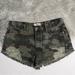 Free People Shorts | Free People We The People Camo Distressed Shorts | Color: Green | Size: 30