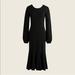 J. Crew Dresses | J. Crew Black Twist-Back Merino Wool Sweater Dress Re-Imagined Size M | Color: Black | Size: M