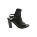 Rag & Bone Heels: Black Solid Shoes - Women's Size 38.5 - Open Toe