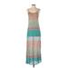 Staring at Stars Casual Dress - Maxi: Teal Dresses - Women's Size X-Small