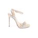 Steve Madden Heels: Tan Shoes - Women's Size 6 - Open Toe