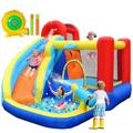 bouncy castle with pump extra large bouncy castle with slide 350 x 285 x 205 cm children's inflatable bouncy castle Outdoor for children