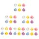 Vaguelly 36 Pcs Bath Toys Squirt Water Toy Kid Pool Floating Toy Bathroom Toys Bath Toy Holder Toys for Infants Bathing Fish Toy Slow Toy Pvc Animal Combo Plate Men and Women