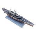 SM SunniMix Simulation 1/1000 Warship USS North Carolina (BB-55) Warship Boat Finished Carrier WWII Submarine Alloy Hull Shelf Decor Collection Souvenir