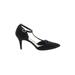 Kelly & Katie Heels: Pumps Stilleto Cocktail Party Black Print Shoes - Women's Size 9 - Pointed Toe