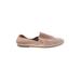 Lucky Brand Flats: Smoking Flat Stacked Heel Casual Tan Solid Shoes - Women's Size 7 1/2 - Almond Toe