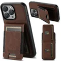 EUCAgazfraîchement Antichoc Leather Wallet Phone Case Card Holder Magnetic Cover iPhone 15 14